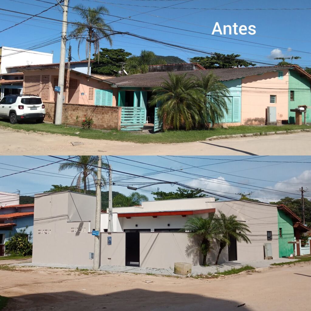 antes e depois - casa capricornio